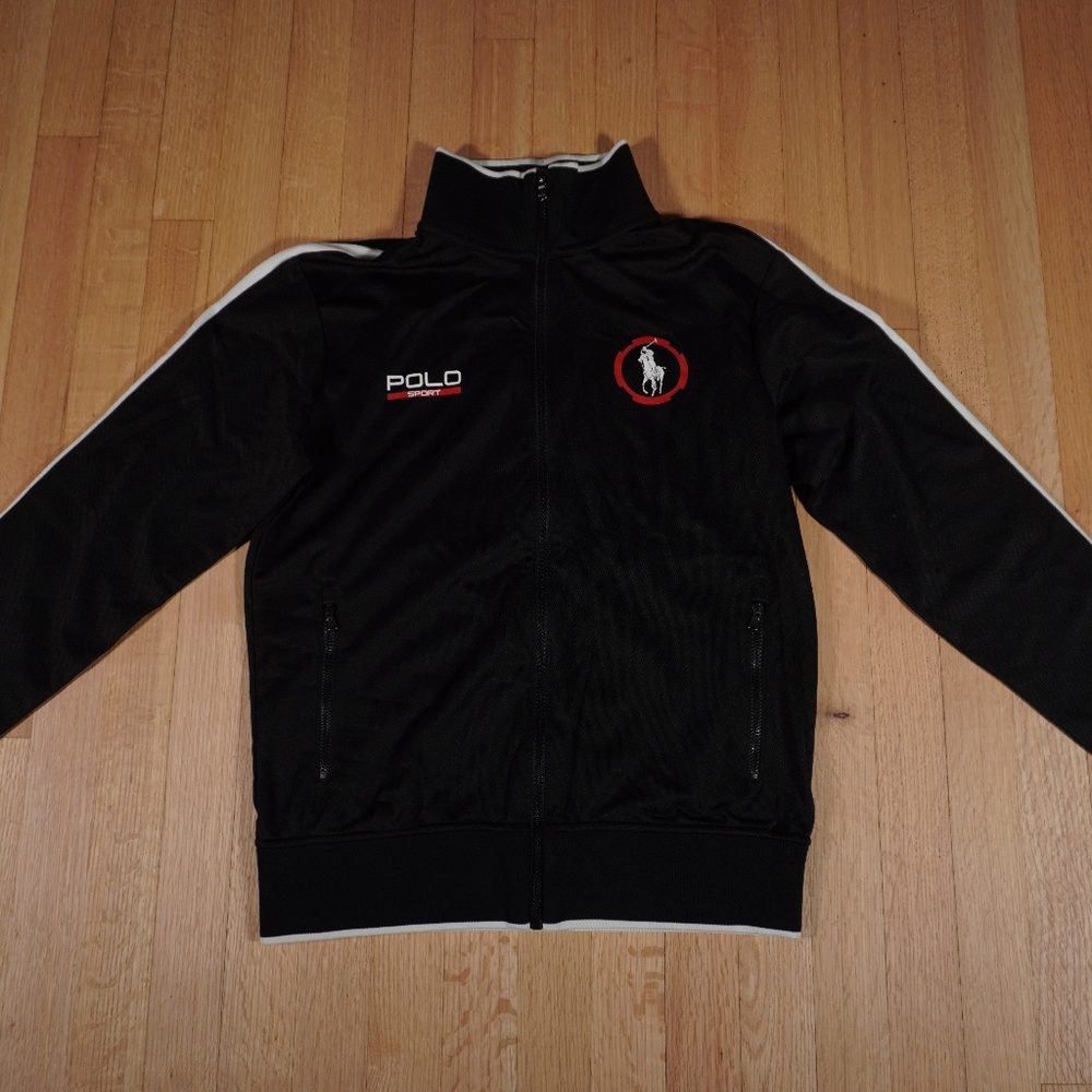 Ralph Lauren Polo Sport Performance Track Jacket Black Small Brand New W/O Tags